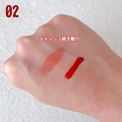 グラスティングウォーターティント/rom&nd/リップティントを使ったクチコミ(4枚目)