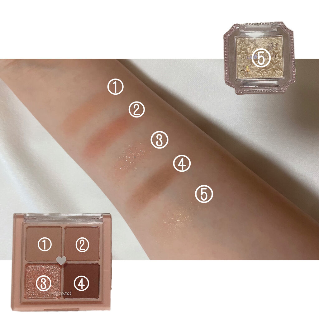 ベターザンアイズ/rom&nd/アイシャドウパレットを使ったクチコミ（3枚目）