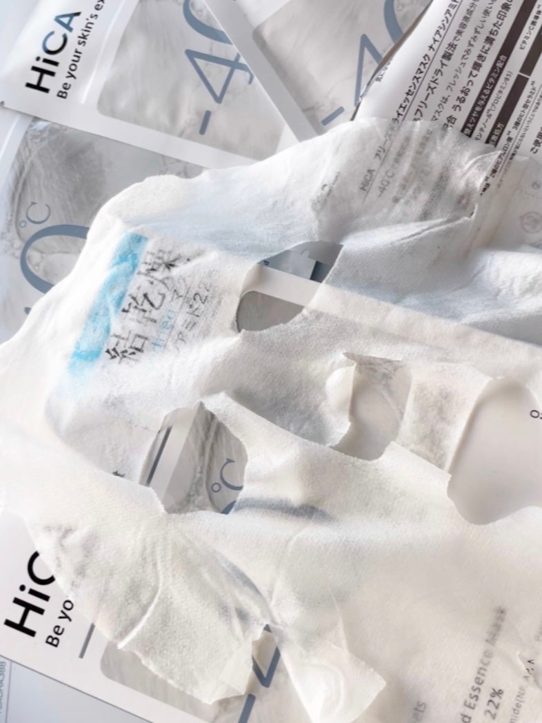 フリーズドライエッセンスマスク ナイアシンアミド22%/HiCA/シートマスク・パックを使ったクチコミ(6枚目)