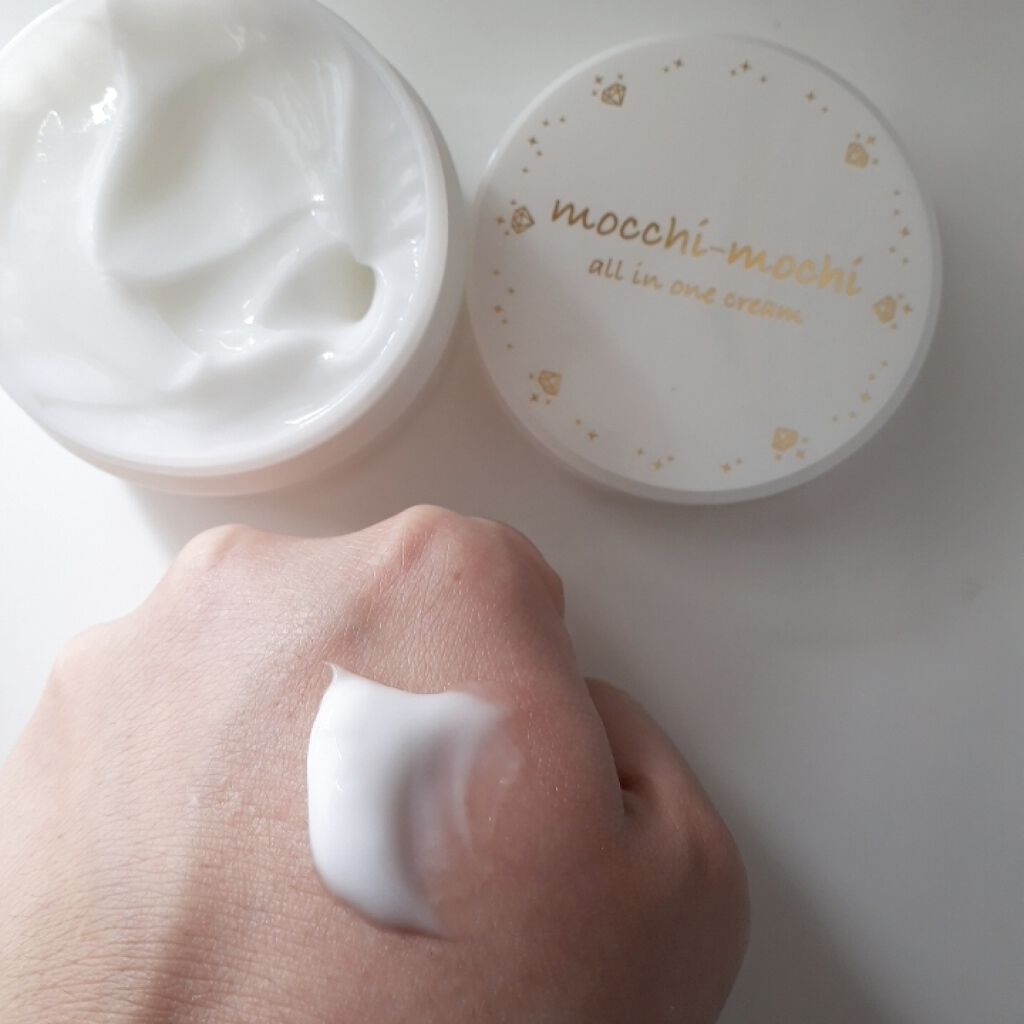 mocchi-mochi プレミアムオールインワンクリーム/ひかり餅中村本舗/フェイスクリームを使ったクチコミ（2枚目）