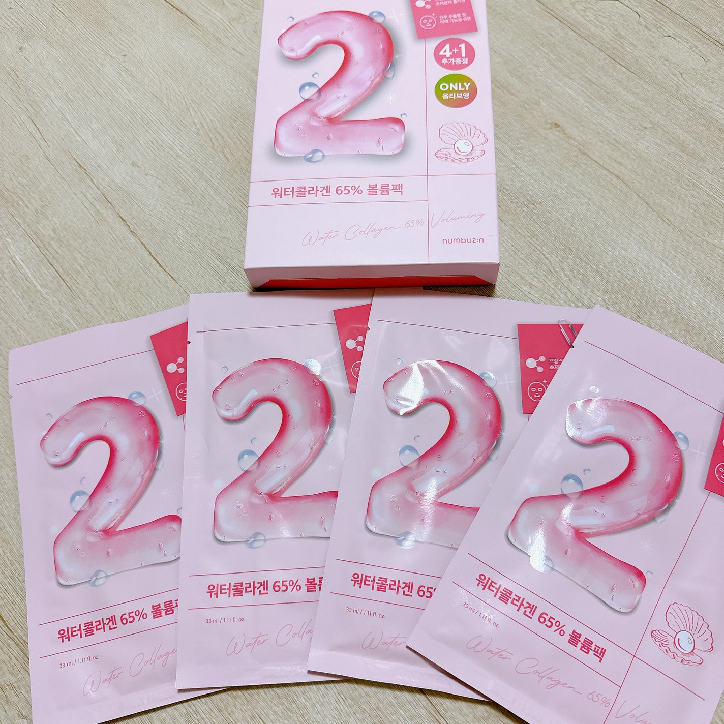 2番 うるもち65%コラーゲンシートマスク/numbuzin/シートマスク・パックを使ったクチコミ(2枚目)