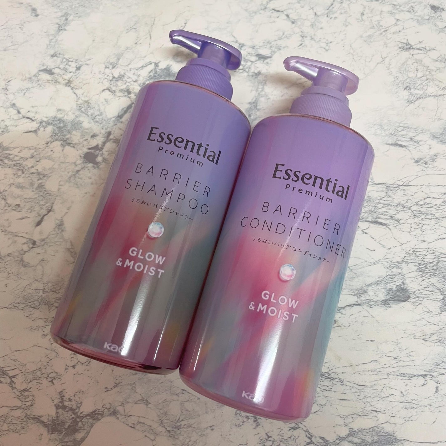 エッセンシャル プレミアム うるおいバリアシャンプー/コンディショナー グロウ&モイスト/エッセンシャル/市販シャンプーを使ったクチコミ(1枚目)