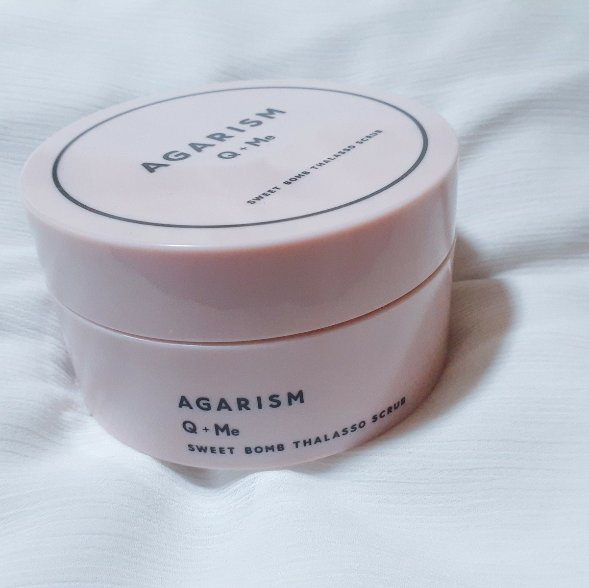 Q+Me スウィート ボム タラソ スクラブ/AGARISM/バストケア・ヒップケアを使ったクチコミ（1枚目）