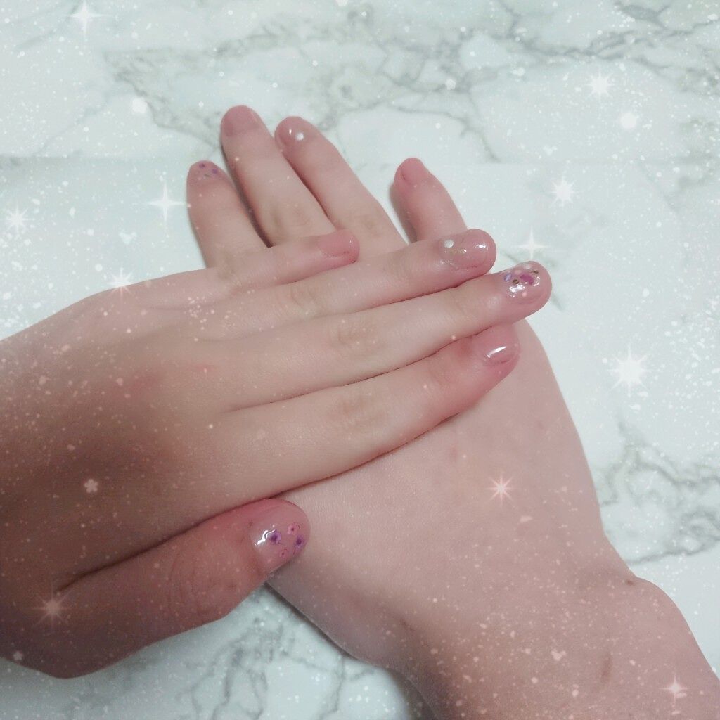 ネイルシール/セリア/ネイルシールを使ったクチコミ（1枚目）