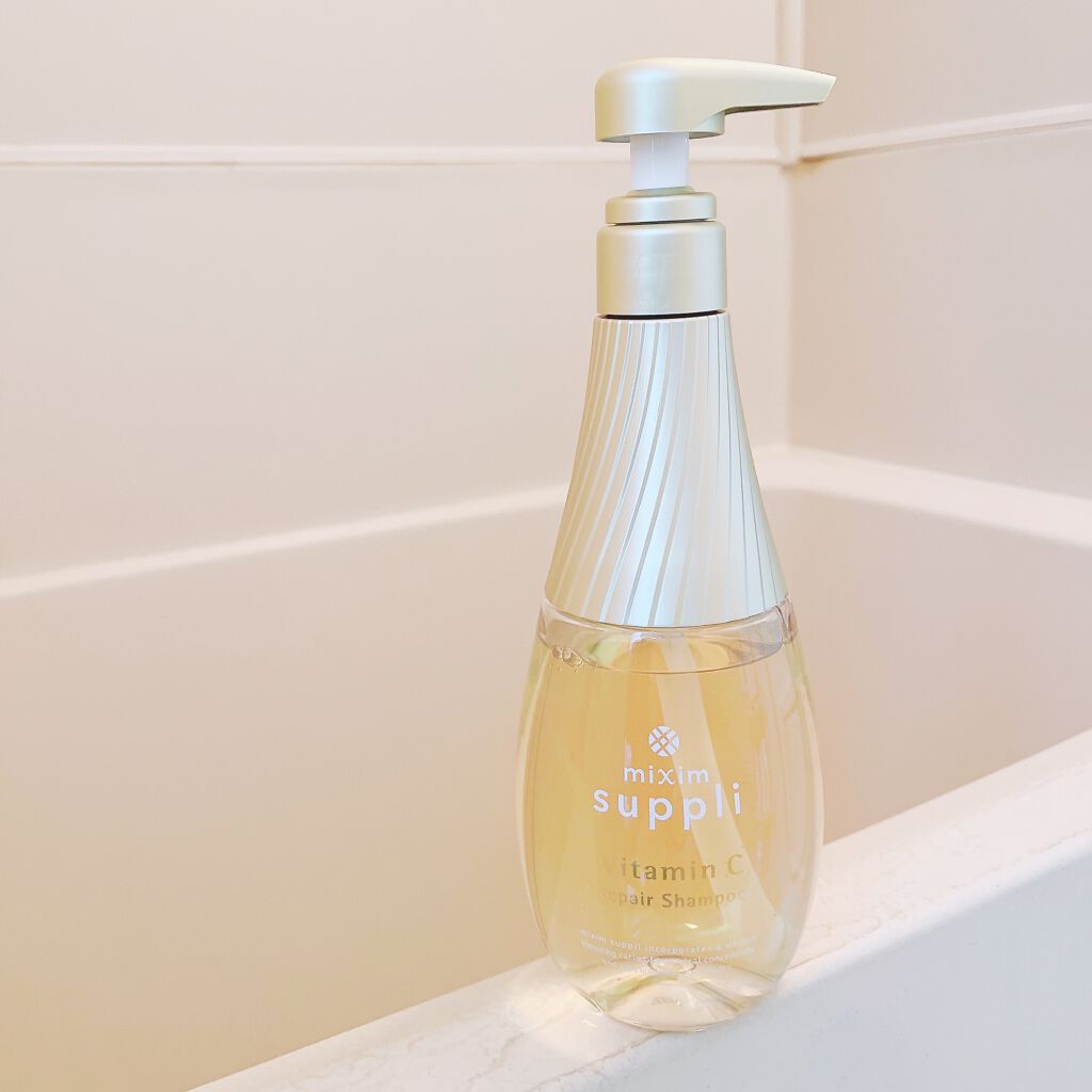 ビタミン リペアシャンプー／コラーゲン リペアヘアトリートメント シャンプー本体440ml/mixim suppli/市販シャンプーを使ったクチコミ（2枚目）