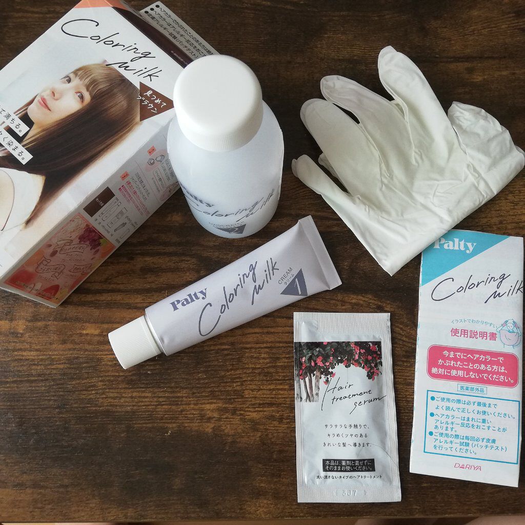 カラーリングミルク【旧】/パルティ/ヘアカラーを使ったクチコミ（2枚目）