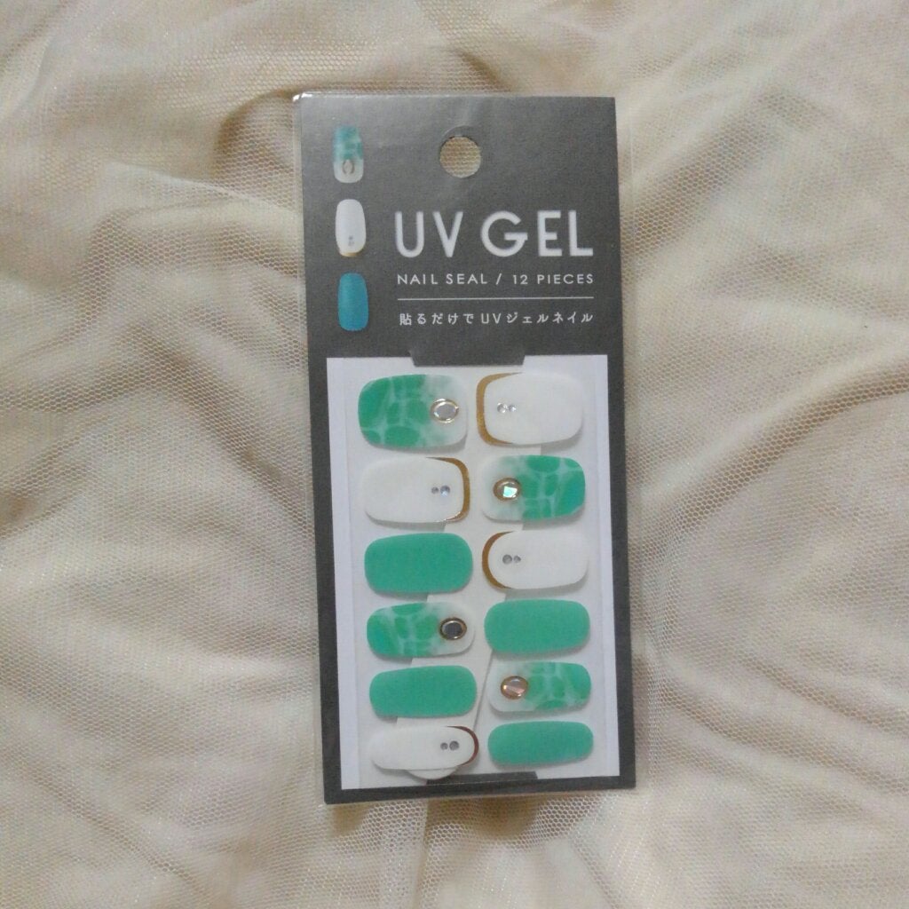 貼るジェルネイル/セリア/ネイルシールを使ったクチコミ(6枚目)