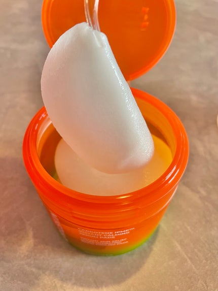 カロテンIPMP(TM) ブレミッシュカーミングセラムパッド/APRILSKIN/トナーパッドを使ったクチコミ(2枚目)