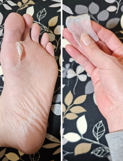 シルキースムーズフットピーリングマスク/MADFORCOS/レッグ・フットケアを使ったクチコミ(5枚目)