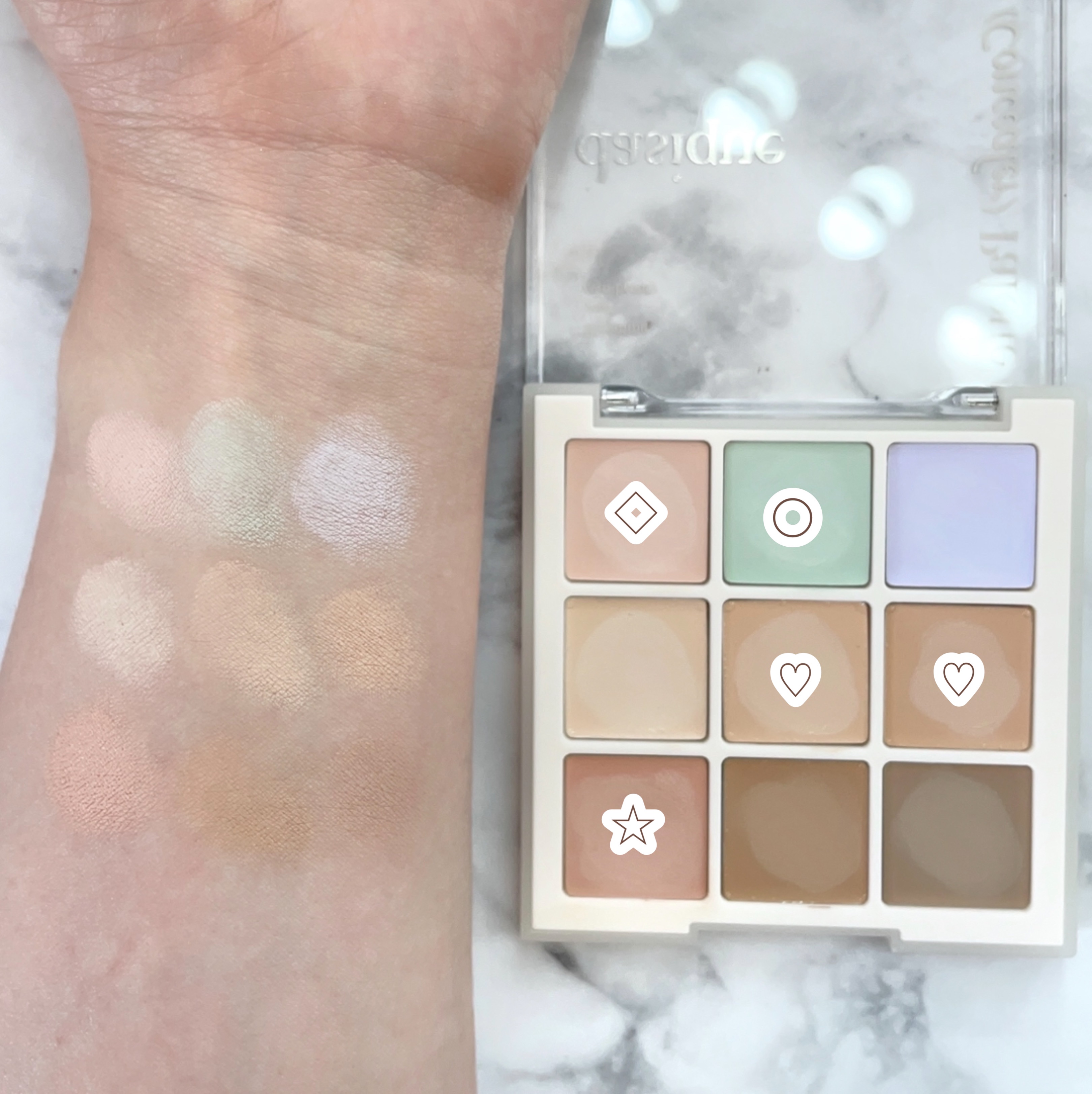 プロコンシーラーパレット/dasique/パレットコンシーラーを使ったクチコミ（3枚目）