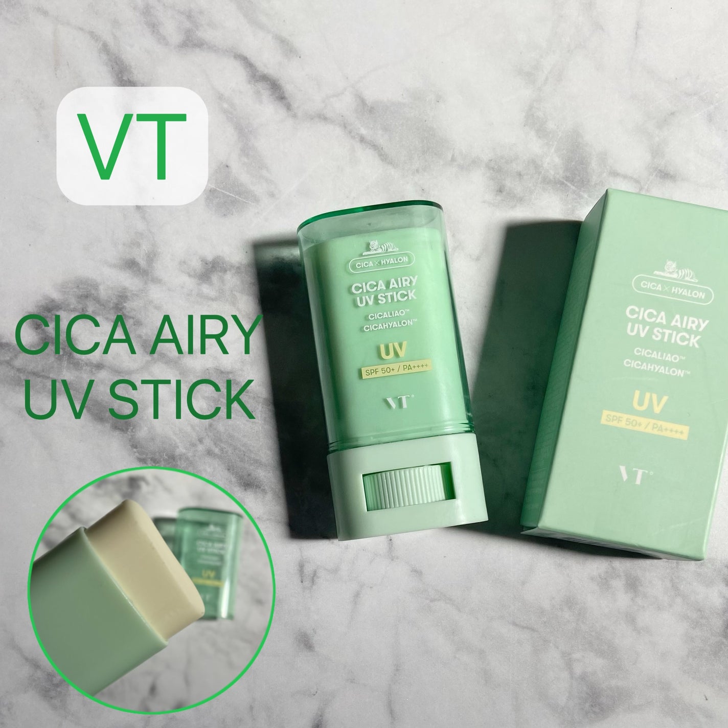 CICA エアリーUVスティック/VT/日焼け止めスティックを使ったクチコミ(1枚目)
