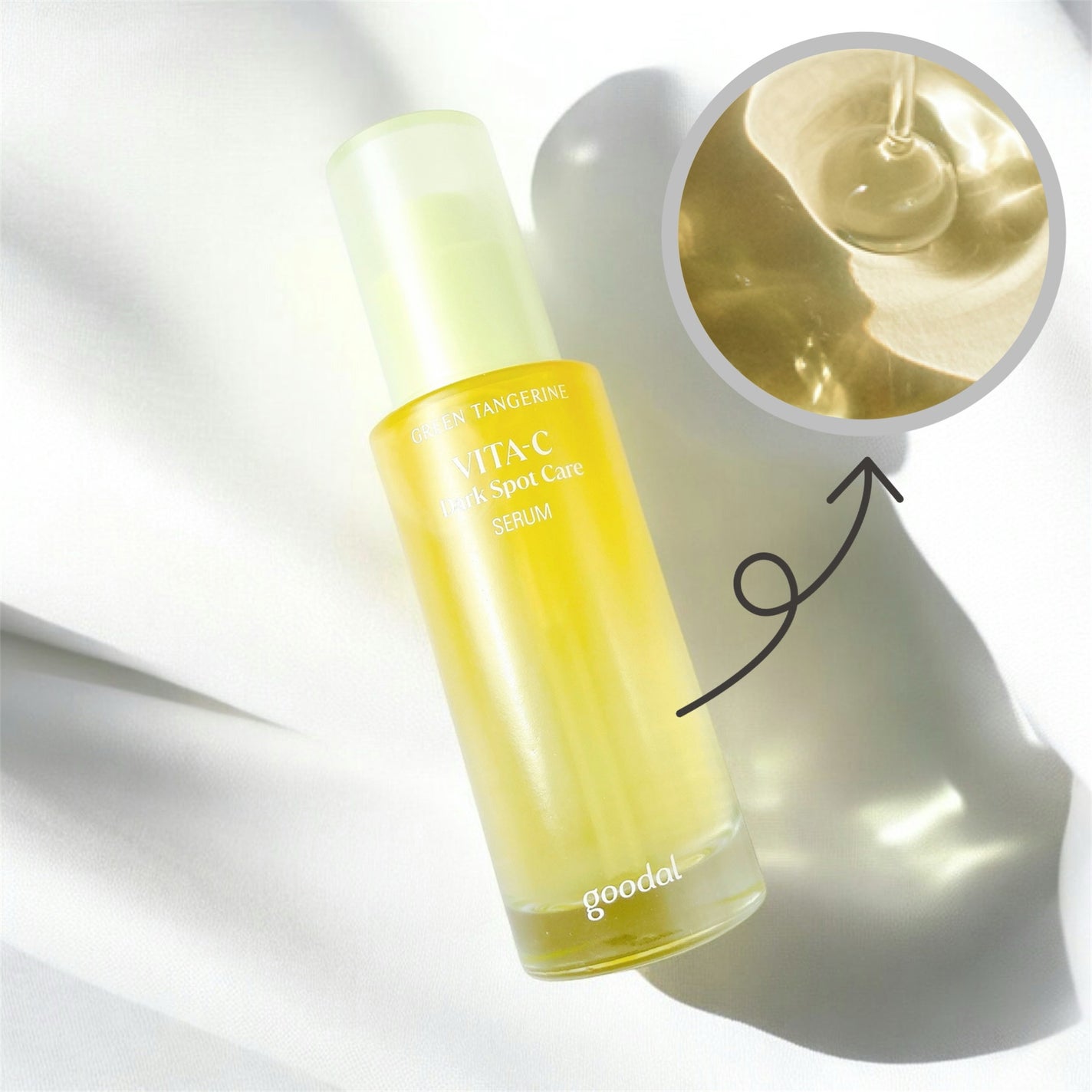 グリーンタンジェリン ビタC ダークスポットケアセラム/goodal/美容液を使ったクチコミ(2枚目)
