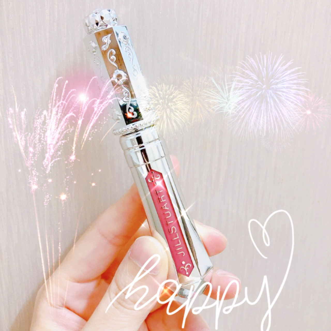 ジルスチュアート タイムレスグロウ ルージュティント 01 strawberry lake/JILL STUART/リップティントを使ったクチコミ（1枚目）