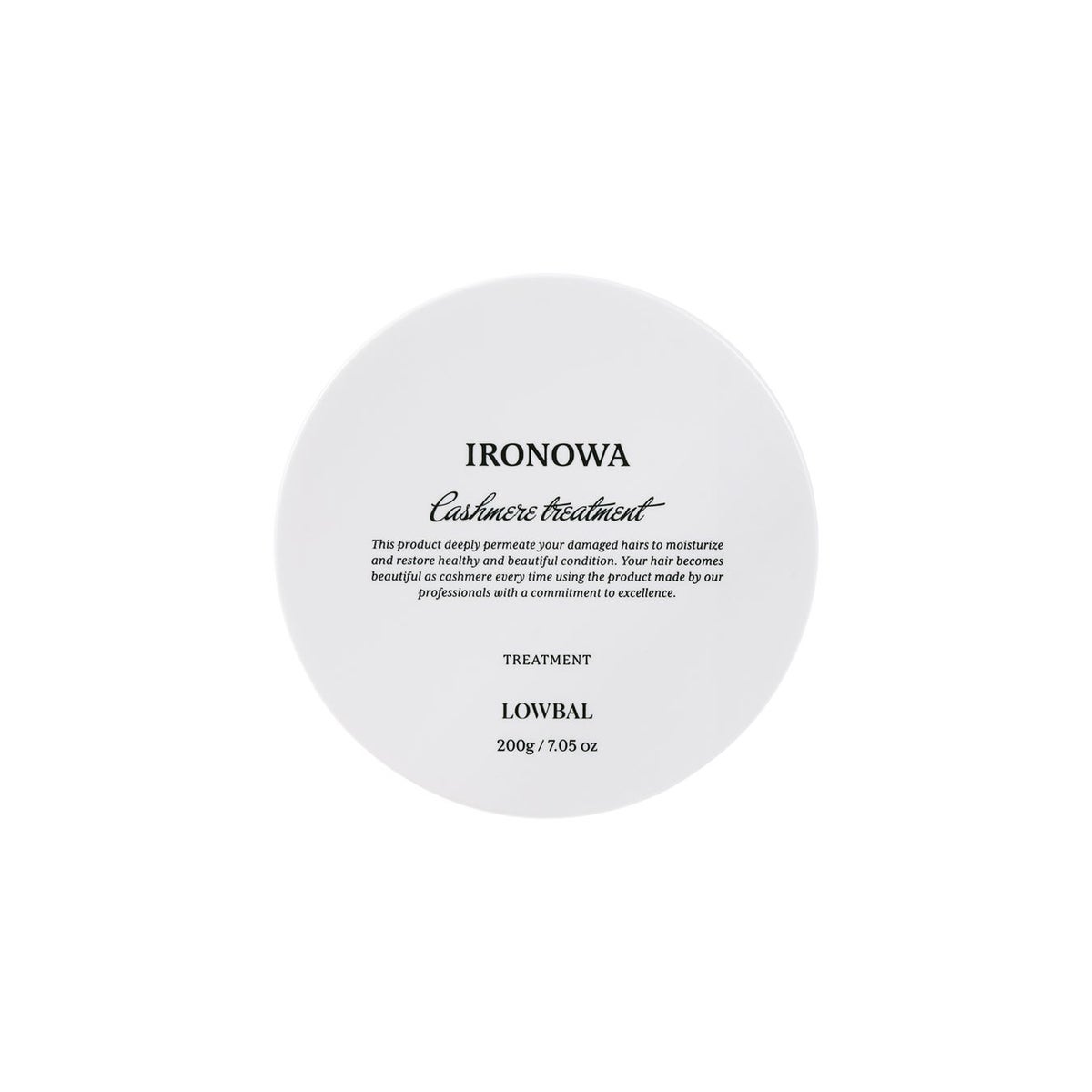 Cashmere shampoo/treatment トリートメント200g