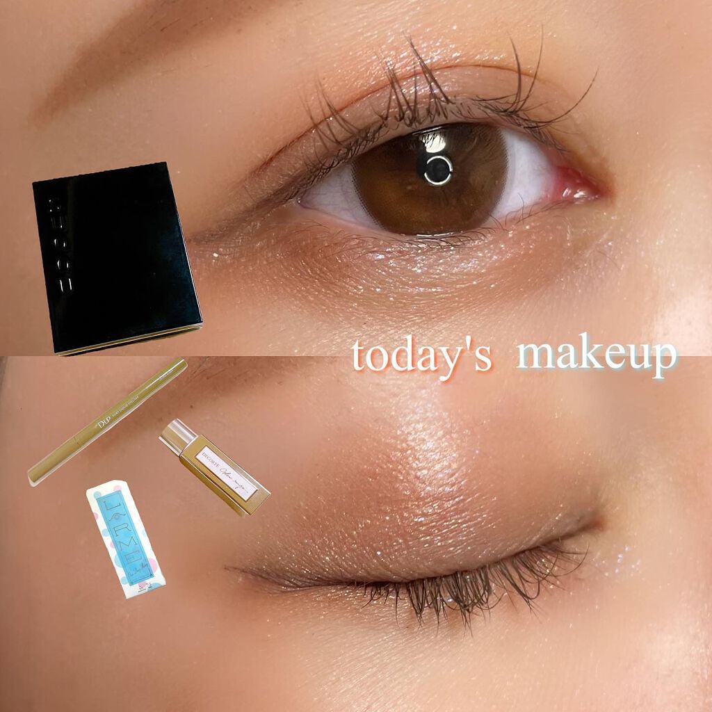 LARME ワンデーリングUVのクチコミ「today's makeup☻
⁡
⁡
【アイシャドウ】
⁡
✔SUQQU
シグニチャーカラー.....」（1枚目）