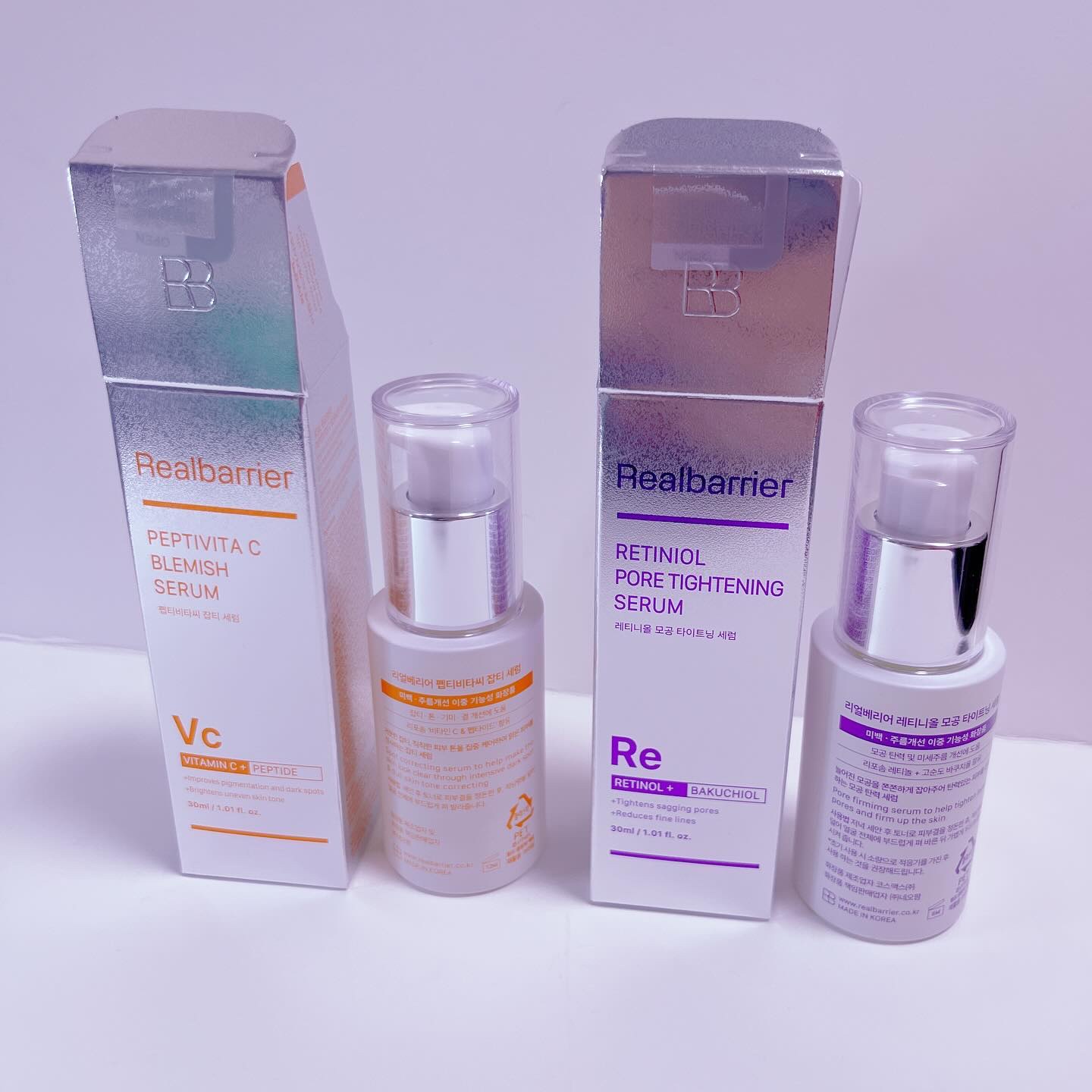 レチ二オールポアタイトニングセラム/Real Barrier/美容液を使ったクチコミ（1枚目）