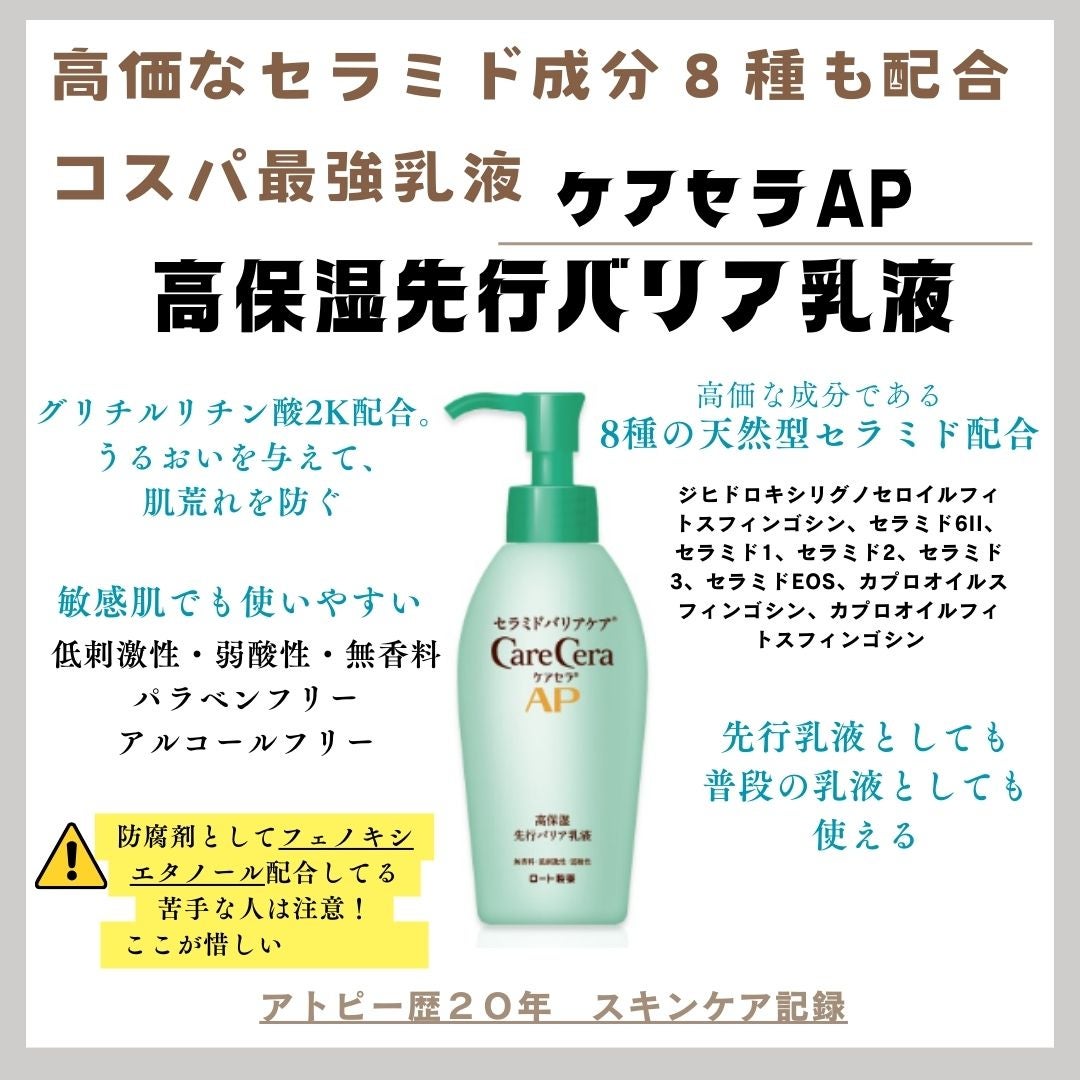 ケアセラAP 高保湿先行バリア乳液/ケアセラ/乳液を使ったクチコミ(1枚目)