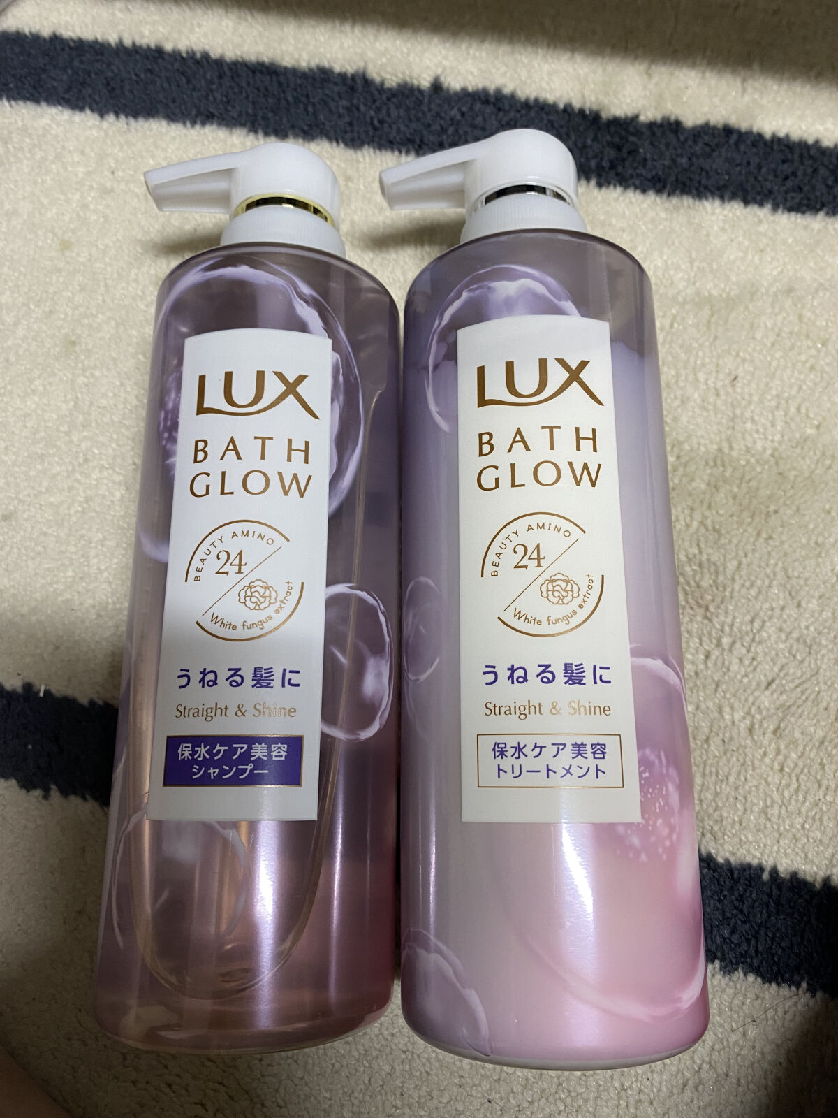 バスグロウ ストレート&シャイン シャンプー/トリートメント/LUX/市販シャンプーを使ったクチコミ（1枚目）