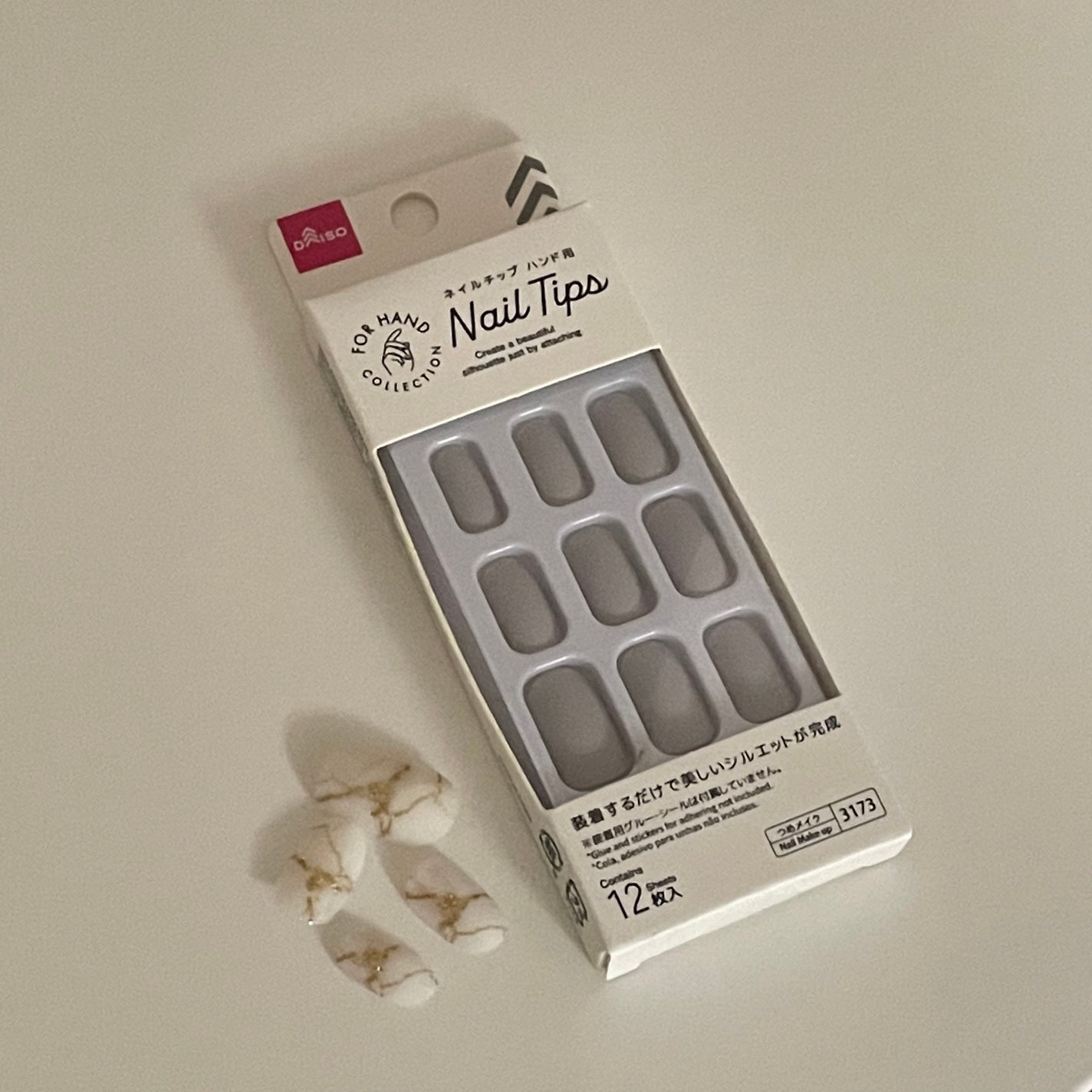 ネイルチップ(ハンド)/DAISO/ネイルチップ・パーツを使ったクチコミ(1枚目)