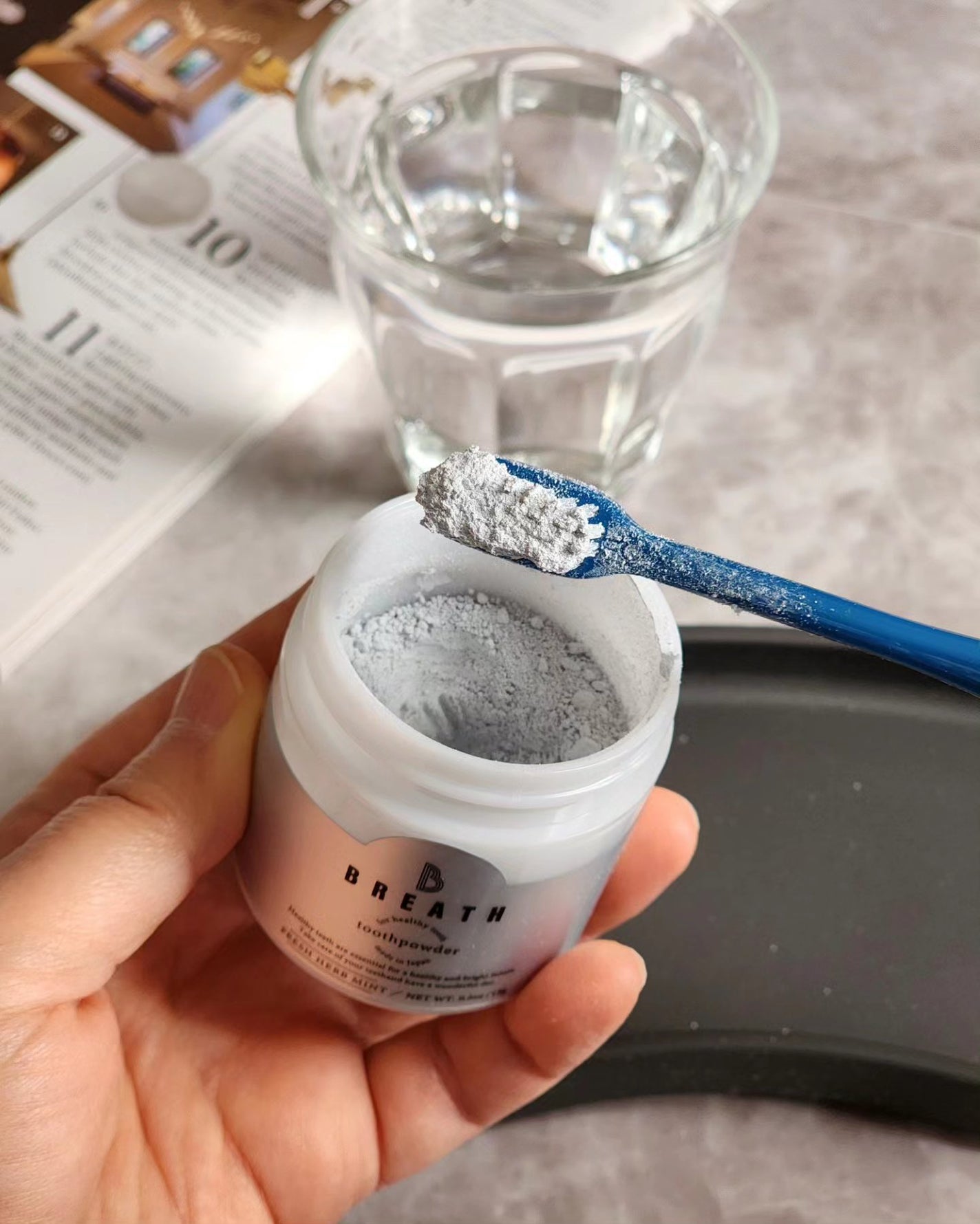 トゥースパウダー/B BREATH/歯磨き粉を使ったクチコミ(2枚目)