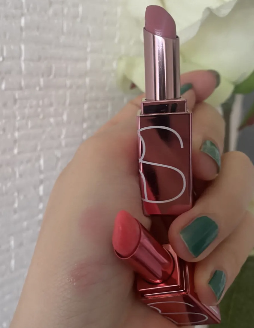  ミニ アフターグロー リップバームデュオ/NARS/口紅を使ったクチコミ（2枚目）