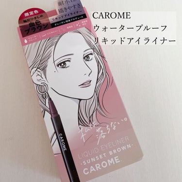 リキッドアイライナー サンセットブラウン/CAROME./リキッドアイライナーを使ったクチコミ（1枚目）