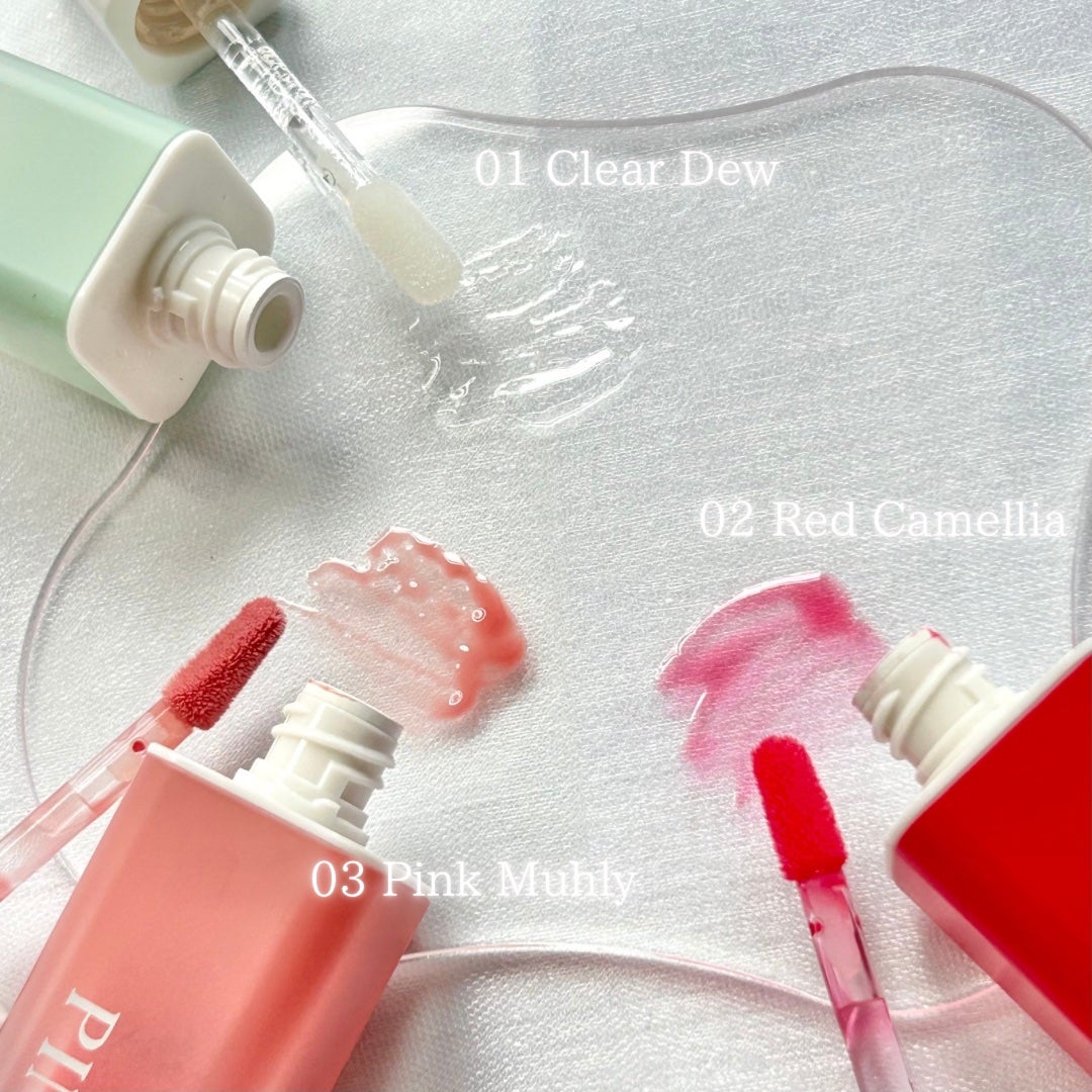 ナチュラルブルームリップオイルセラム 3色セット/PINATE/リップグロスを使ったクチコミ(5枚目)