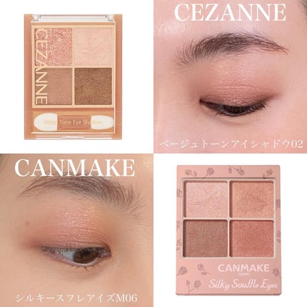 シルキースフレアイズ(マットタイプ)/キャンメイク/アイシャドウパレットを使ったクチコミ(4枚目)