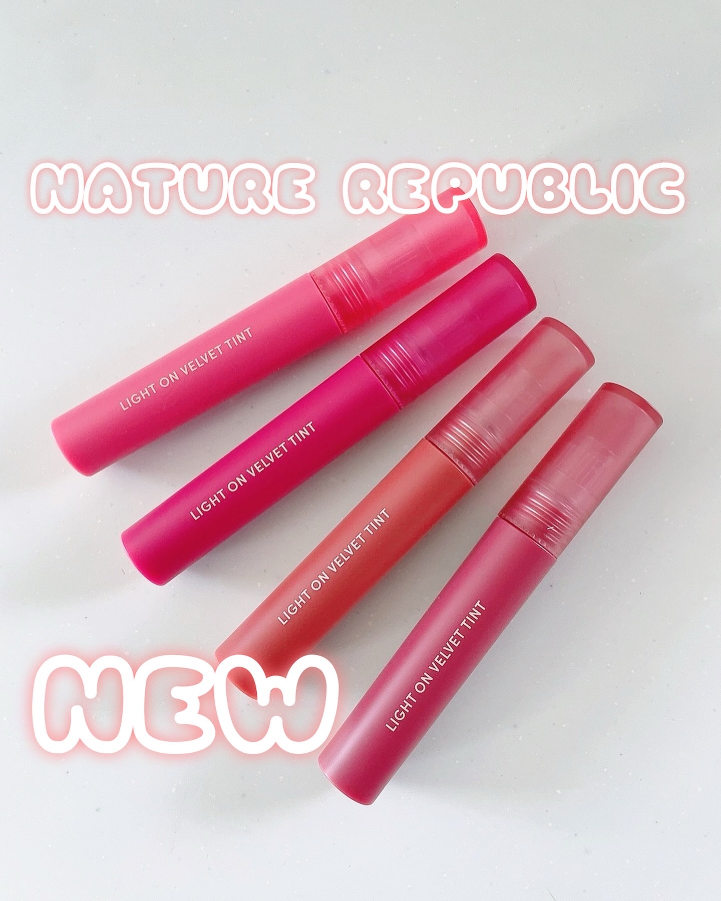 ライトオンベルベットティント/ネイチャーリパブリック/リップティントを使ったクチコミ（1枚目）