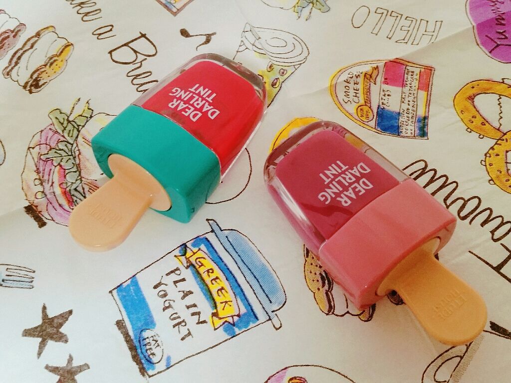 ディアダーリン ウォータージェルティント (アイスティント)/ETUDE/口紅を使ったクチコミ(1枚目)