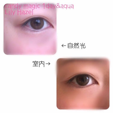 candy magic  1day&aqua Lily Hazel

DIA 14.5
BC 8.6
着色直径 13.9

メモだから雑だしノーメイクだけど許して😔

箱は無くしちゃったけど金色のやつ😌