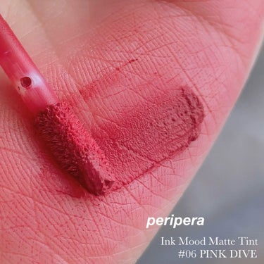 インク ムード マット ティント 06 ワンピックピンク/PERIPERA/口紅を使ったクチコミ（3枚目）