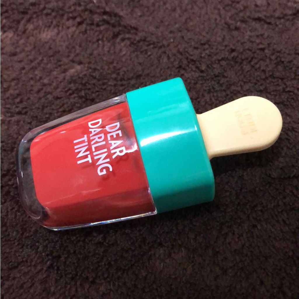 ディアダーリン ウォータージェルティント （アイスティント）/ETUDE/口紅を使ったクチコミ（1枚目）