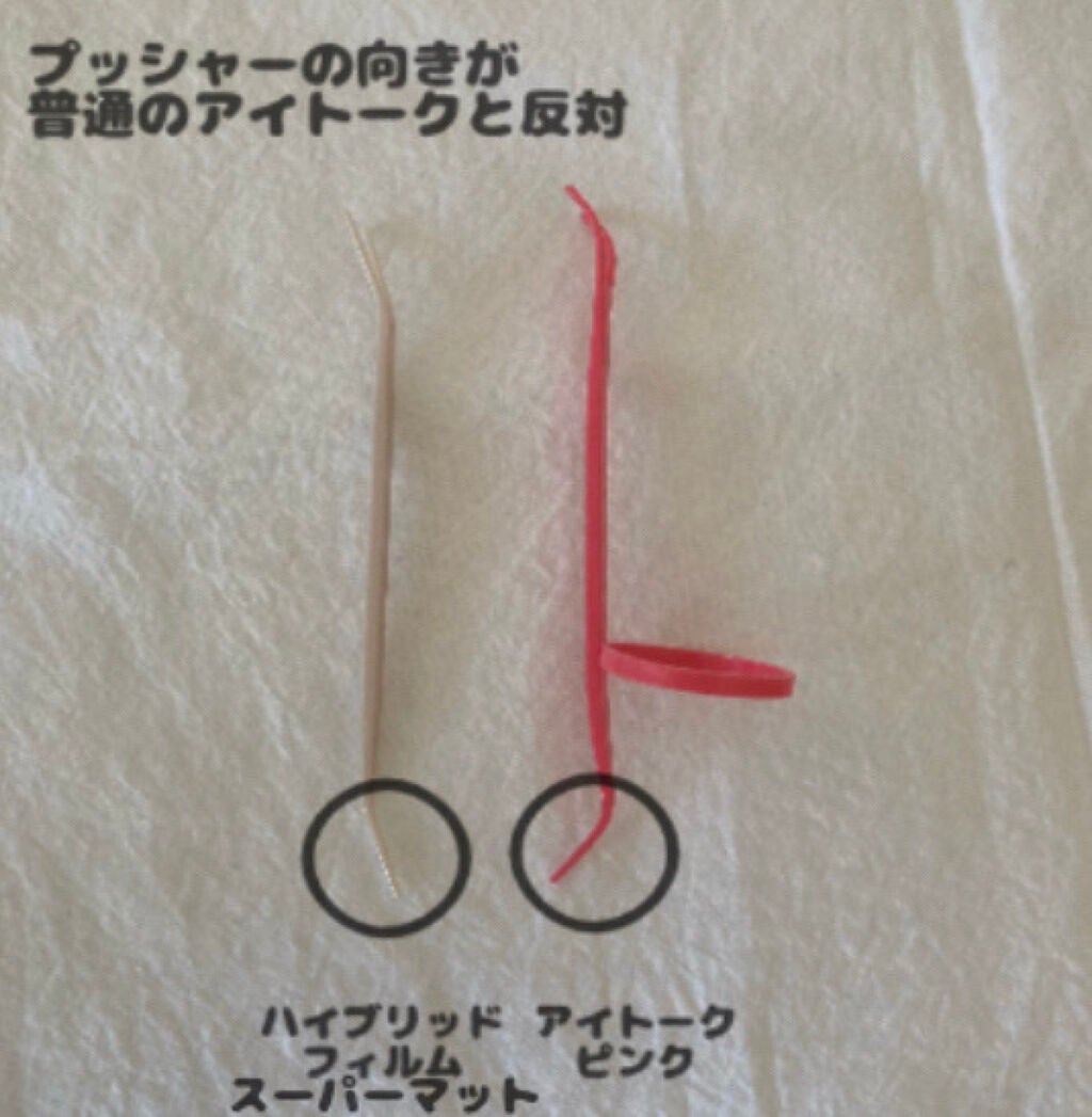 ハイブリッドフィルム スーパーマット/アイトーク/二重まぶた用アイテムを使ったクチコミ(4枚目)