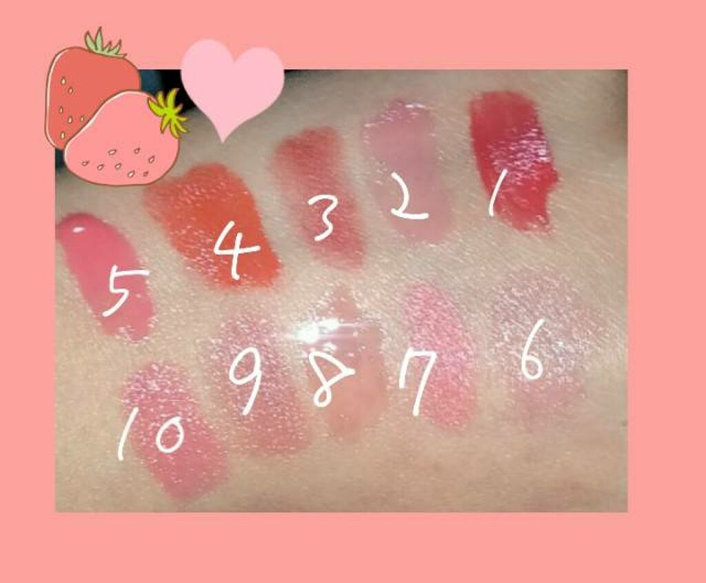 ディアダーリン ウォータージェルティント （アイスティント）/ETUDE/口紅を使ったクチコミ（3枚目）