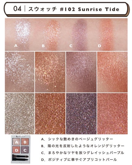 アディクション ザ アイシャドウ パレット “アウト オブ ユア シェル”/ADDICTION/アイシャドウパレットを使ったクチコミ(6枚目)