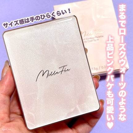 チート顔コントゥアパレット/MilleFée/パウダーハイライトを使ったクチコミ(7枚目)