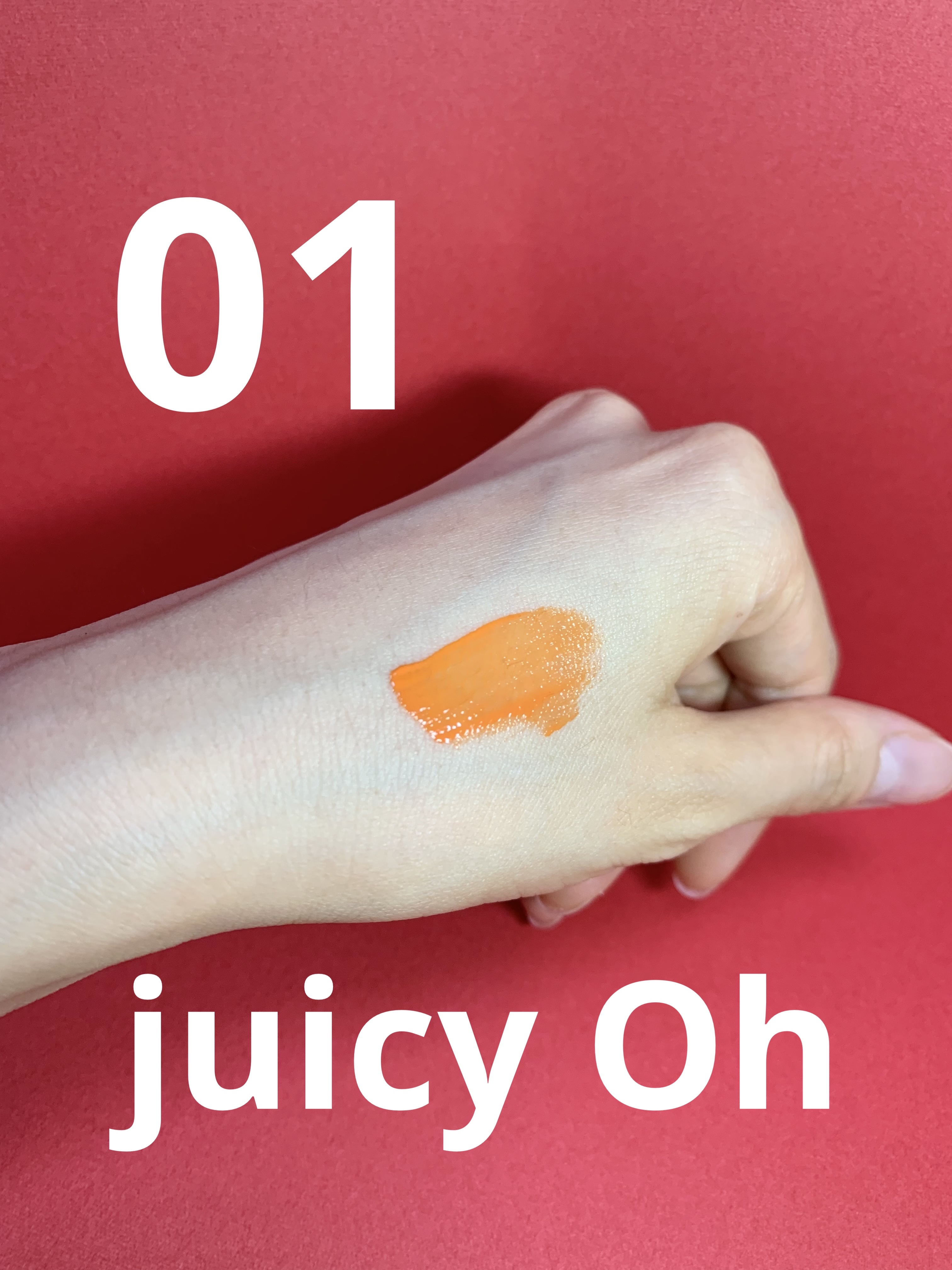 ジューシーラスティングティント/rom&nd/リップティントを使ったクチコミ（2枚目）