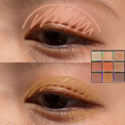 クォーツ 9色アイシャドウパレット(ドリームランドアイシャドウ)/ZEESEA/アイシャドウパレットを使ったクチコミ(4枚目)