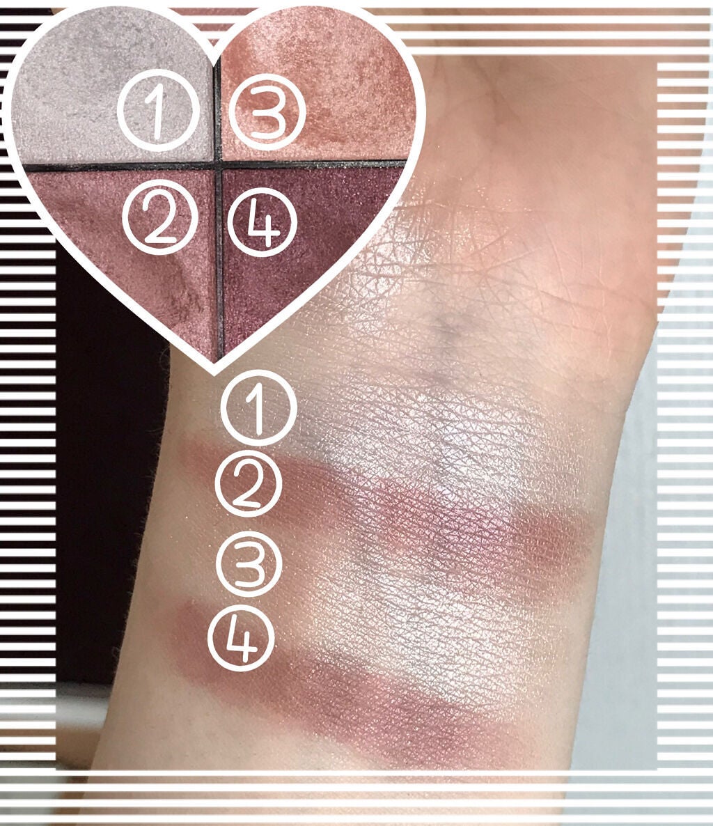 リアルクローズシャドウ/excel/アイシャドウパレットを使ったクチコミ(3枚目)