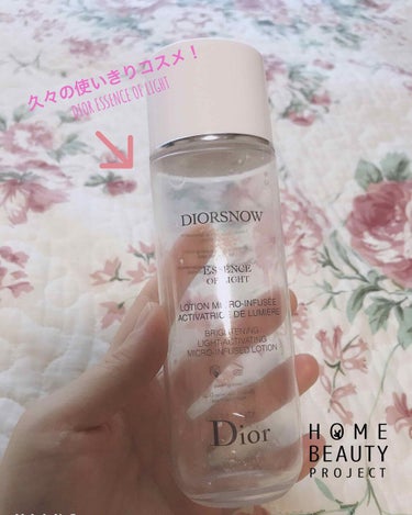 Dior スノー ライト エッセンス ローション (薬用化粧水) (医薬部外品)のクチコミ「久々の投稿です♪
レポ✳︎美白化粧水　海外ブランド編
✳︎DIORSNOW ESSENCE O.....」（1枚目）