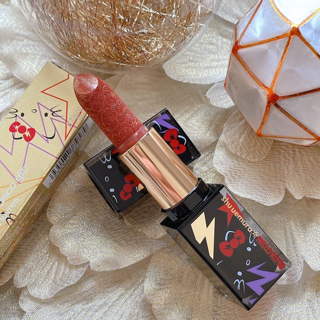 ルージュ アンリミテッド ディスコ グリッツ/shu uemura/口紅を使ったクチコミ(1枚目)