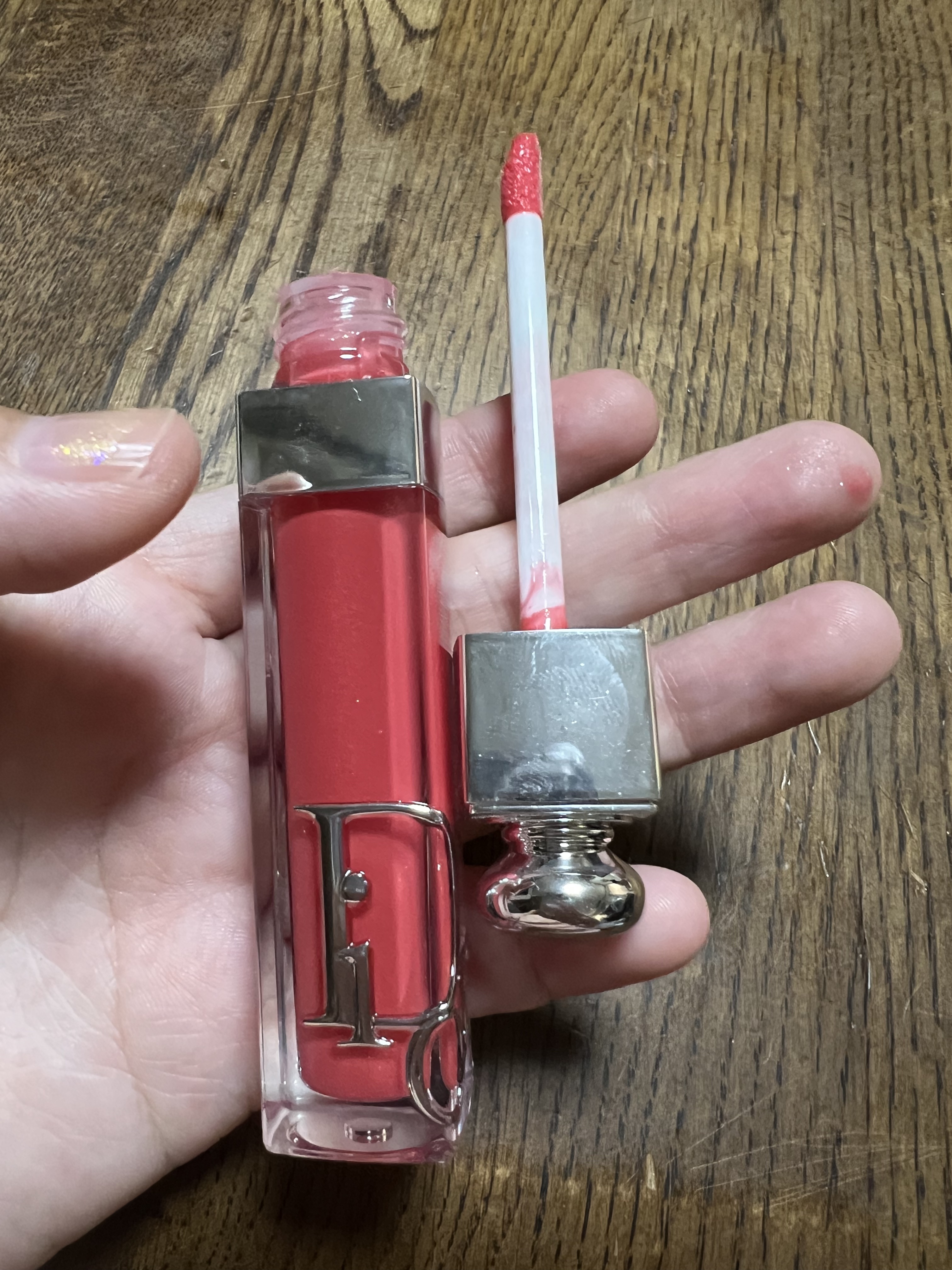 ディオール アディクト リップ マキシマイザー 019シマー ピーチ/Dior/リップグロスを使ったクチコミ（2枚目）