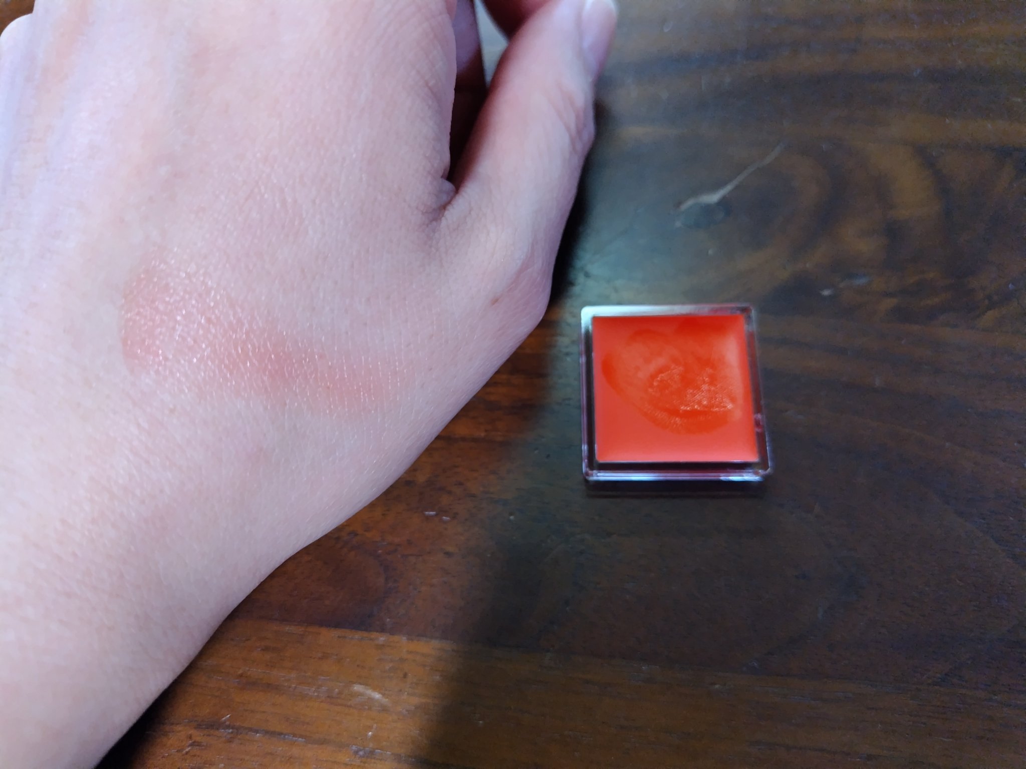 ドラマティックリップカラー (グロッシー) OR433 オレンジジュレ/マキアージュ/口紅を使ったクチコミ（2枚目）