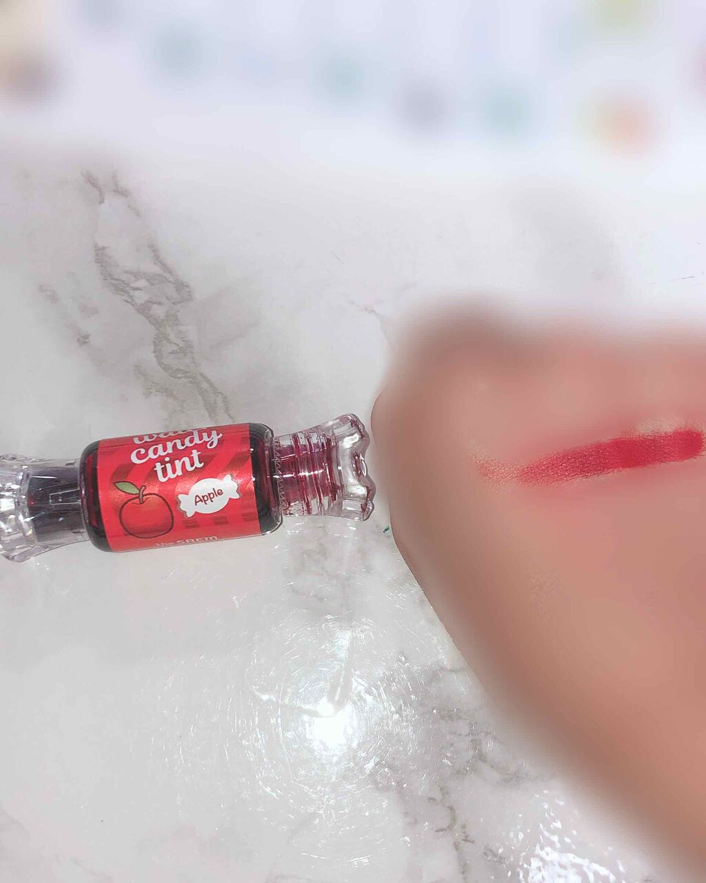 ウォーター キャンディー ティント/the SAEM/リップティントを使ったクチコミ（2枚目）