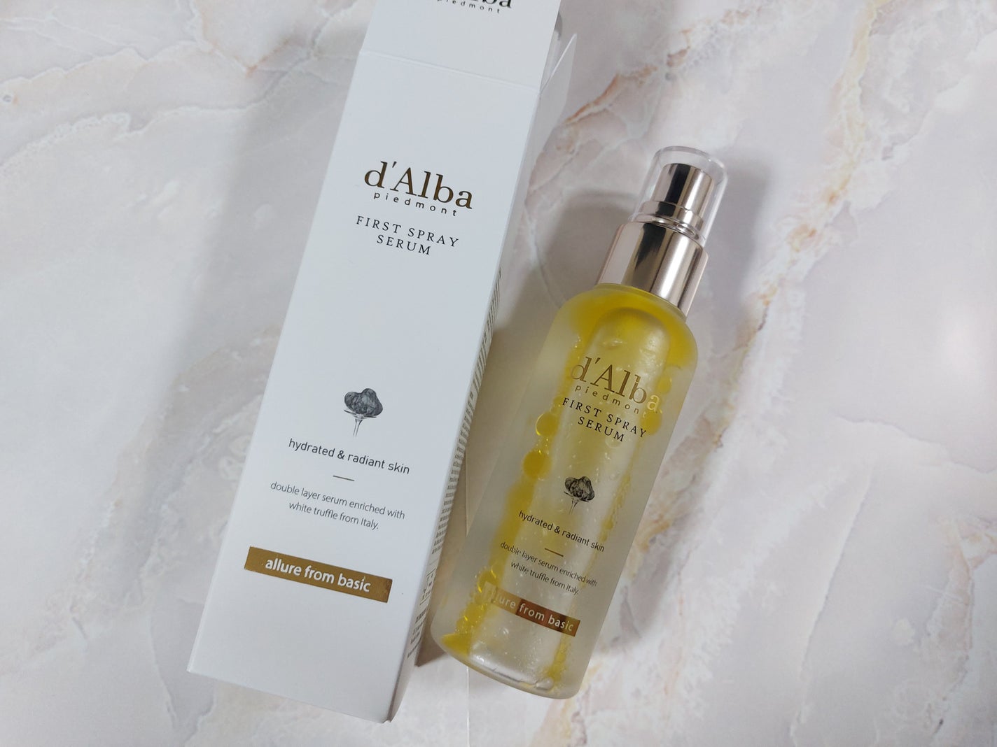 ダルバ ホワイトトリュフファーストスプレーセラム/ダルバ/ミスト状化粧水を使ったクチコミ(4枚目)