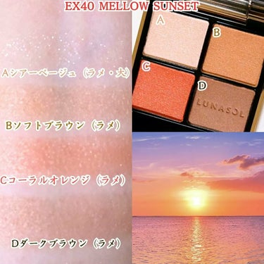 アイカラーレーション EX40 Mellow Sunset / LUNASOL(ルナソル) | LIPS