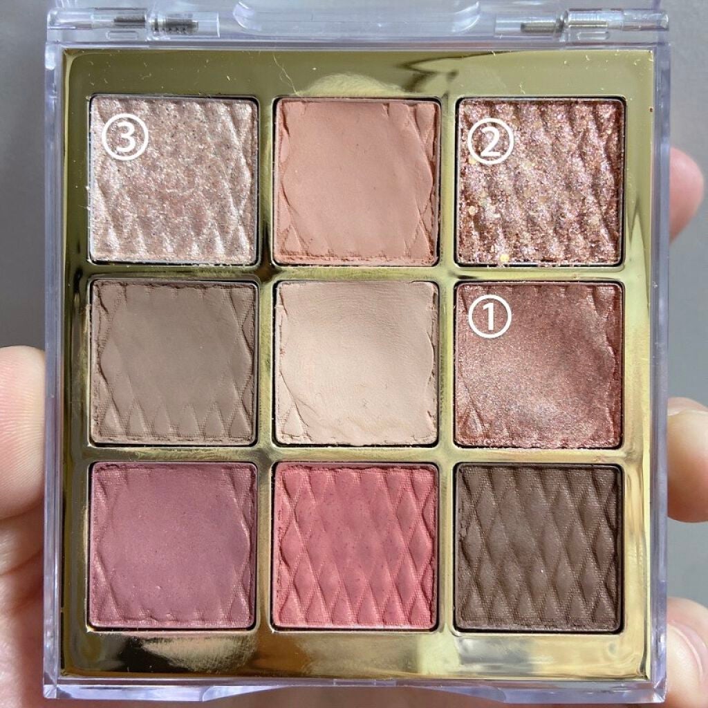 ソフトクレイビームアイシャドウパレット/AMIOK/ジェル・クリームアイシャドウを使ったクチコミ(4枚目)