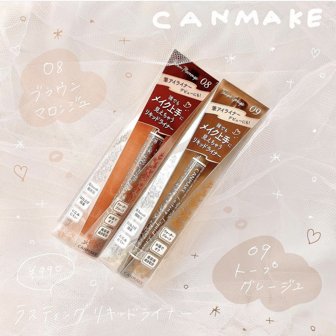 ラスティングリキッドライナー/キャンメイク/リキッドアイライナーを使ったクチコミ（1枚目）