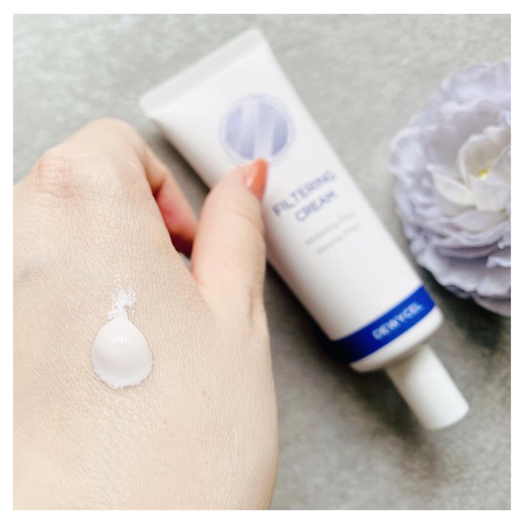 フィルタリングクリーム/DEWYCEL/日焼け止めクリームを使ったクチコミ（2枚目）